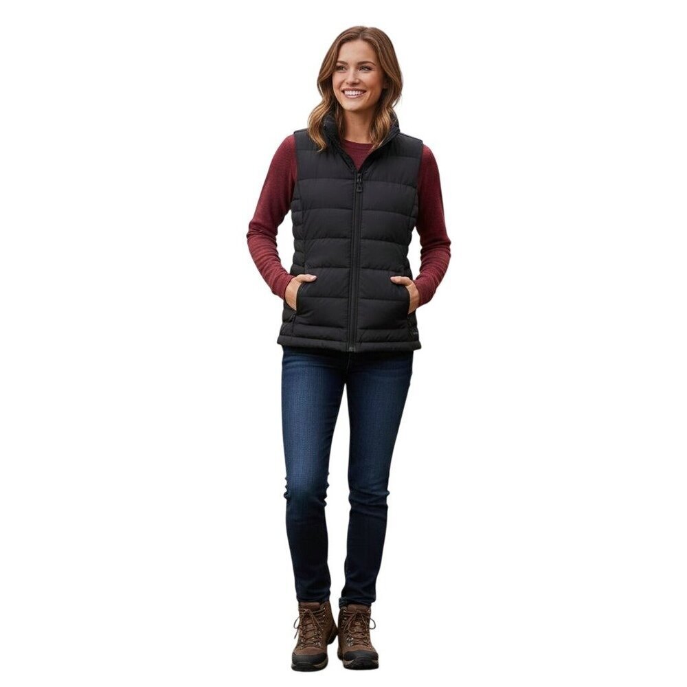 Lands' End NWT Black Quilted Down Puffer Vest 2022 Size XL